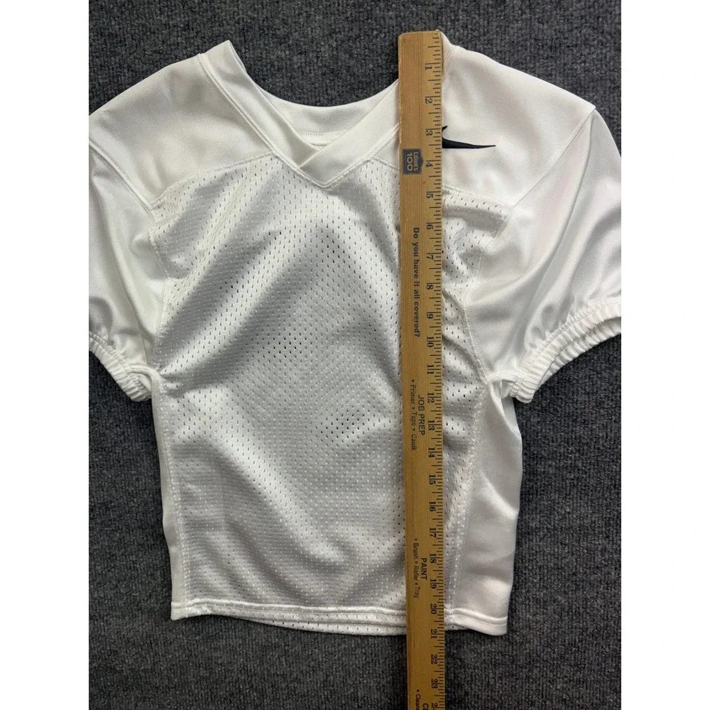 Nike Football Practice Jersey Women Small White Mesh Dri-FIT Athletic Top